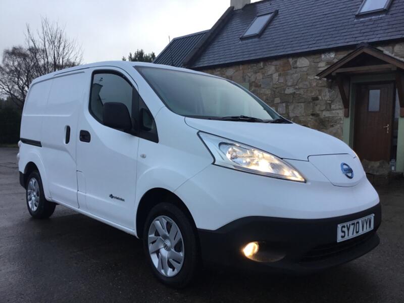 View NISSAN E-NV200  ACENTA AUTO FULLY ELECTRIC BATTERY OWNED EV PANEL VAN 80kw 107ps