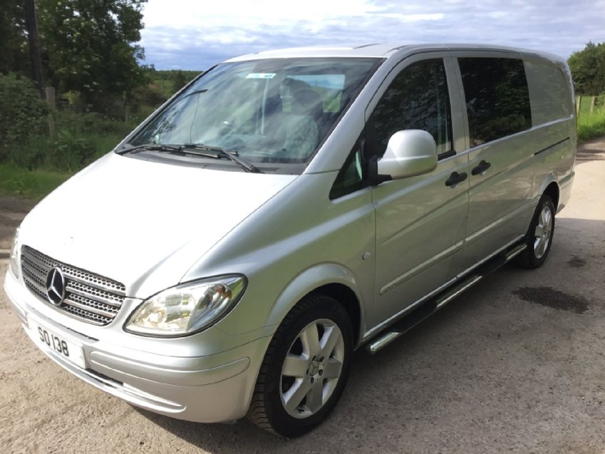 View MERCEDES-BENZ VITO 3.0ltr V6 CDI AUTO 120 LWB SPORT 6 SEATER DUALINER  CREW VAN 204ps