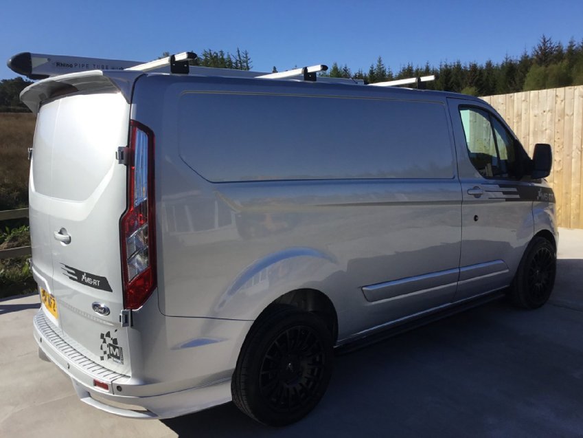 View FORD TRANSIT CUSTOM 2.2ltr TDCi M-SPORT LIMITED MSRT 270 SWB PANEL VAN 125ps