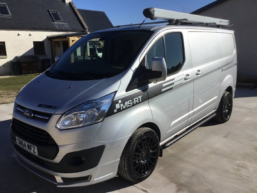 View FORD TRANSIT CUSTOM 2.2ltr TDCi M-SPORT LIMITED MSRT 270 SWB PANEL VAN 125ps