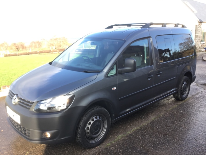 View VOLKSWAGEN CADDY 2.0 TDI C20 FACTORY MAXI KOMBI 5 SEATER CREW VAN 140ps