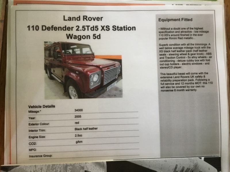 LAND ROVER DEFENDER