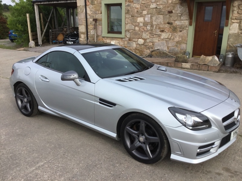 View MERCEDES-BENZ SLK 250 CDI 7G AUTO AMG SPORT BLUE EFFICIENCY CONVERTIBLE 204ps