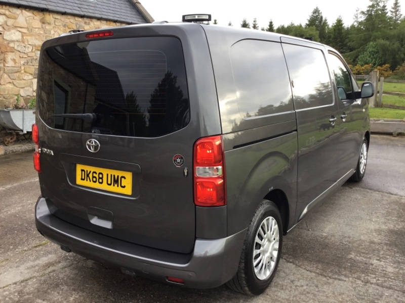 View TOYOTA PROACE 1.6ltr EURO 6 COMFORT LWB PANEL VAN TWIN SLD TAILGATE 115ps
